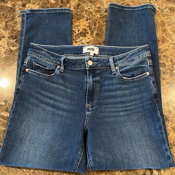 Paige Brigitte Slim Boyfriend Mid-Rise Jean in Roam size 29 - Picture 3 of 13